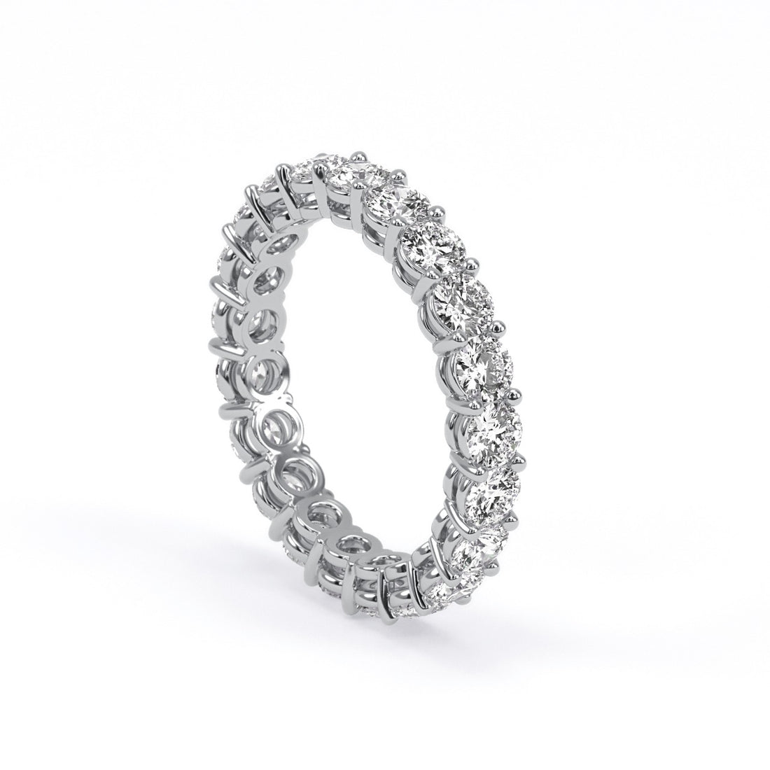 Brilliant Round Eternity Band