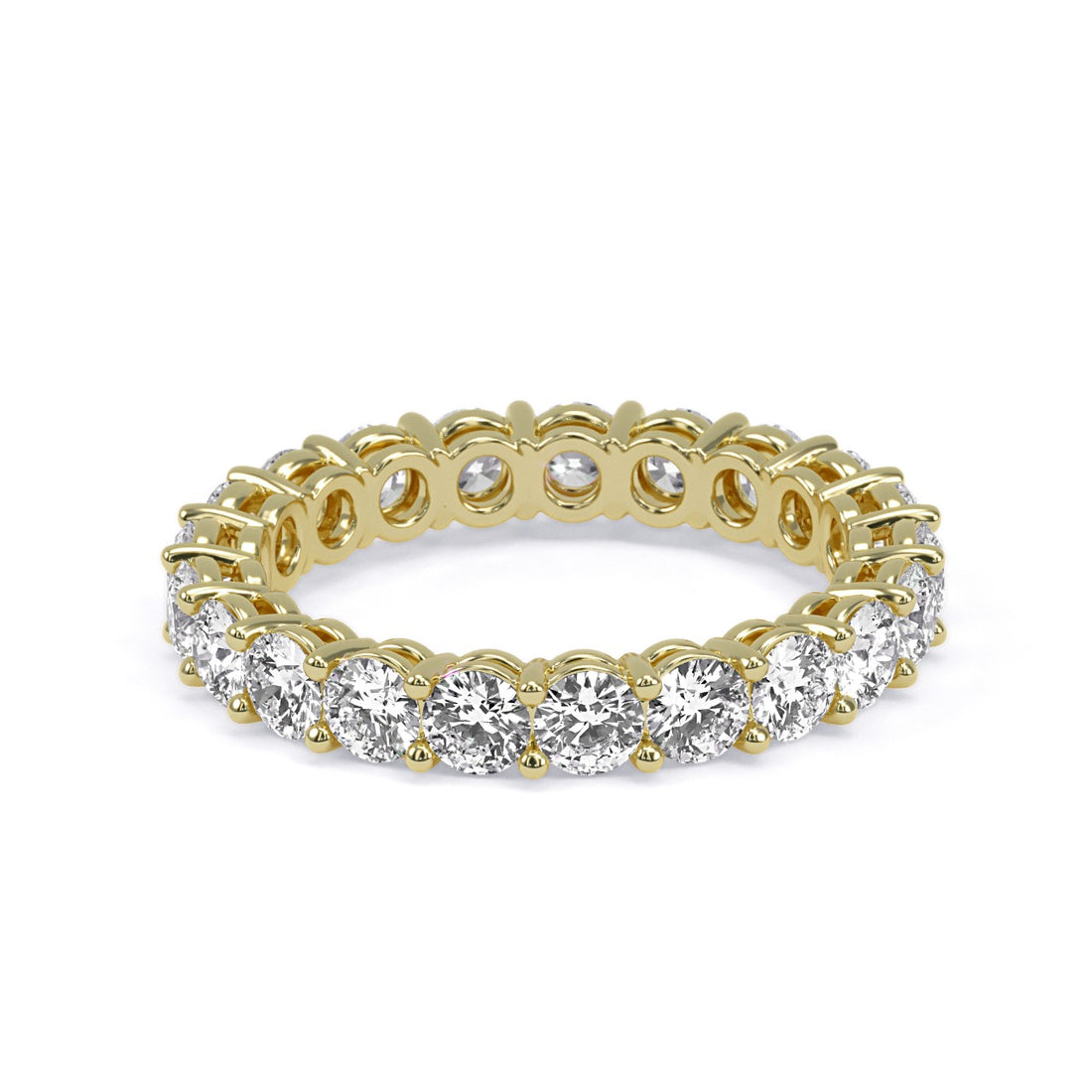 Brilliant Round Eternity Band