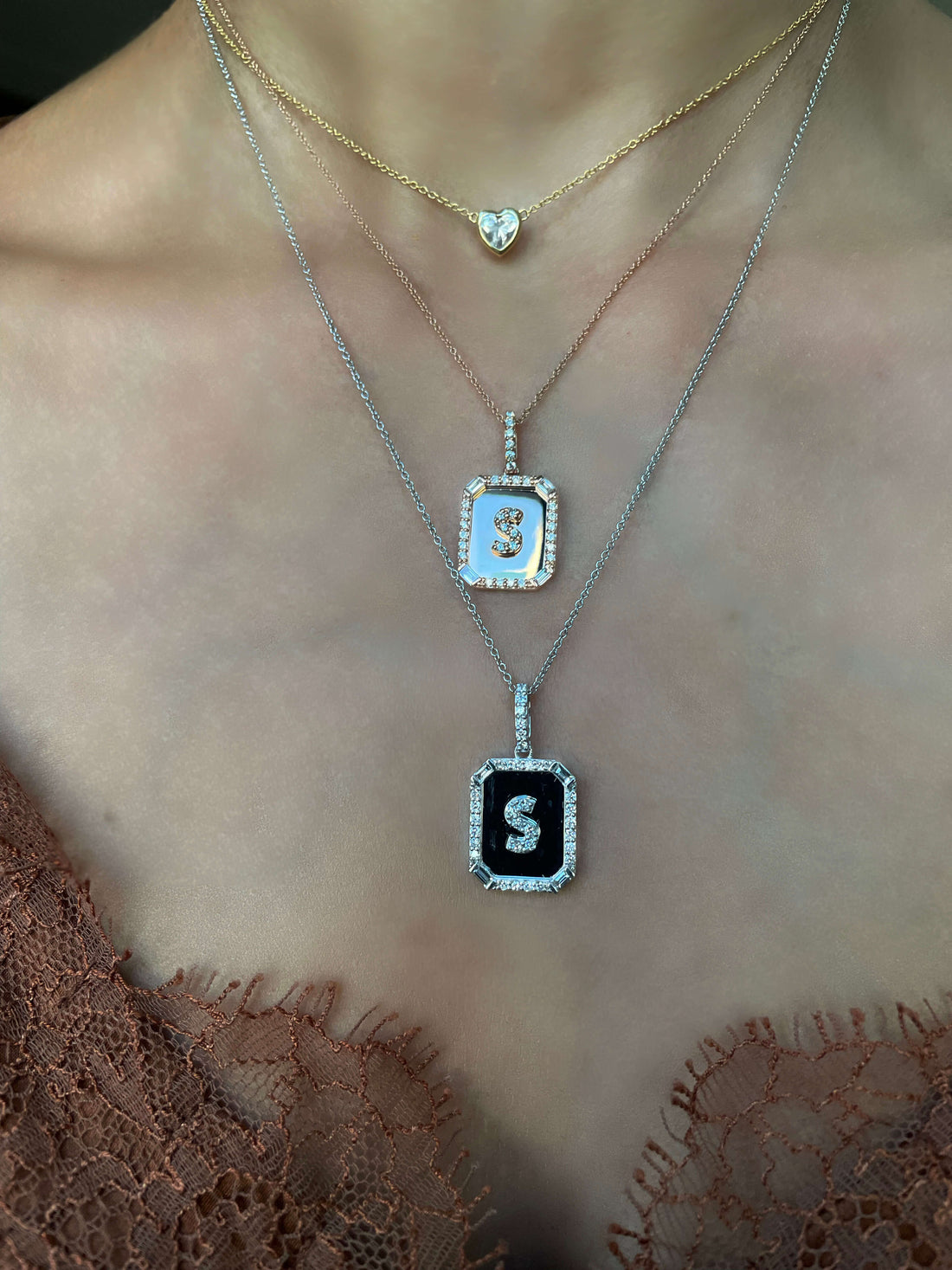 INITIAL MINI NAMEPLATE NECKLACE