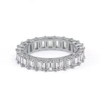 Emerald Cut Eternity Band